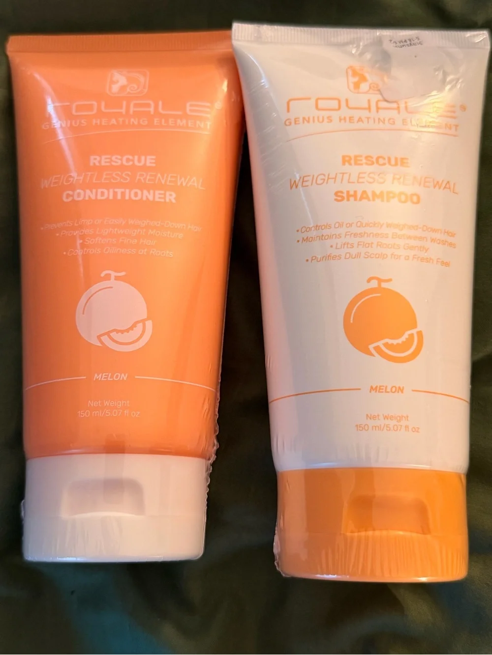 Royale Genius Heating Element Rescue Weightless Renewal Shampoo & Conditioner
